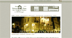 Desktop Screenshot of hotel-weisses-haus.de