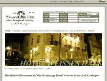 Tablet Screenshot of hotel-weisses-haus.de